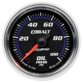 Autometer Cobalt 52mm 100 PSI Electric Oil Pressure Gauge buy in USA