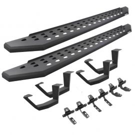 Go Rhino 2022 Toyota Tundra Crew Max Kit w/RB20 Running Board + Brkts + 4 RB20 Drop Steps - Tex. Blk buy in USA