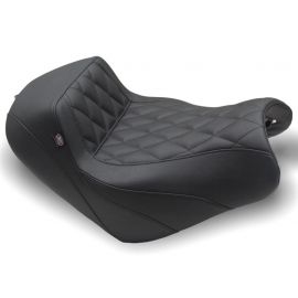 Mustang 15-23 Kawasaki Vulcan S Solo Seat Diamond Stitch - Black buy in USA