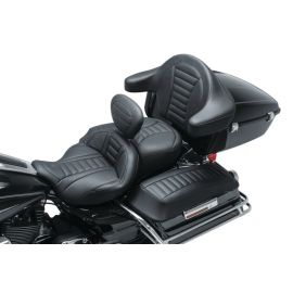 Mustang 08-21 Harley Electra Glide Std, Rd Glide ,Rd King, Str Glide Driver Backrest Deluxe - Black buy in USA