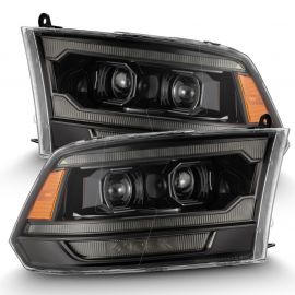 AlphaRex 09-18 RAM 1500 PRO-Series Proj Headlights Alpha-Black w/Sequential Signal & Top/Middle DRL buy in USA