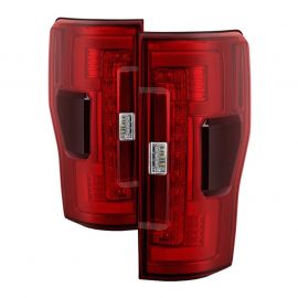 Spyder 17-18 Ford F-250 SD (w/Blind Spot Sensor) LED Tail Lights - Red Clr (ALT-YD-FS17BS-LED-RC) buy in USA