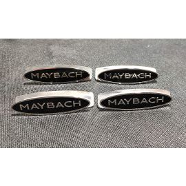 W222 S63 S600 S550 S500 S65 Maybach Style Mercedes-Benz S class Metallic Black Chrome Glossy Seat Emblems Logo Badges buy in USA