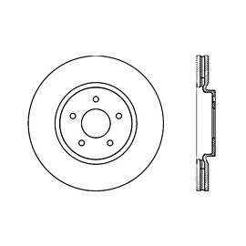 StopTech Nissan 370z / Infiniti G37 SportStop Drilled Front Right Rotor buy in USA