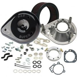 S&S Cycle 08-16 Touring Stock Bore Throttle By Wire Teardrop Air Cleaner Kit - Gloss Black buy in USA