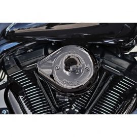 S&S Cycle 17-23 M8 Models Lava Chrome Stealth Teardrop Air Cleaner Kit buy in USA