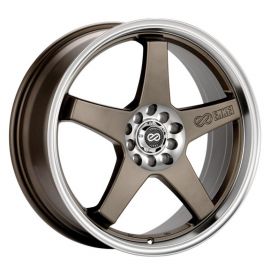 Enkei EV5 17x7 5x100/114.3 38mm Offset 72.6 Bolt DiameterMatte Bronze w/ Machined Lip Wheel buy in USA