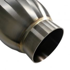 Stainless Bros 3.5in SS304 Inlet/Outlet 5in round body x 18in OAL Bullett Resonator buy in USA