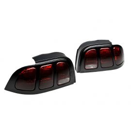 Raxiom 96-98 Ford Mustang Tail Lights- Black Housing (Smoked Lens) buy in USA