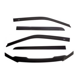 AVS 07-14 Toyota FJ Cruiser Ventvisor & Aeroskin Deflector Combo Kit - Matte Black buy in USA