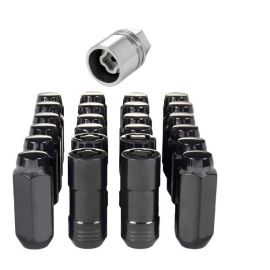 McGard 6 Lug Hex Install Kit w/Locks (Cone Seat Nut) M14X2.0 / 13/16 Hex / 2.25in. Length - Black buy in USA