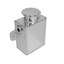 Granatelli 1.25qt 3/8in NPT In 1/2in NPT Out 3inx4.5inx7in Alum Rectangular Coolant Tank- Polished buy in USA