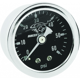 Bikers Choice Black Face Liquid Filled Oil Pressure Gauge 0-60 Psi 1/8 NPT buy in USA