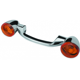 Bikers Choice 91-08 Touring 86-17 FLST Narrow Chrome Rear Turn Signal Bar Kit W/Amber Lens buy in USA