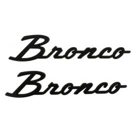 Ford Racing 2021+ Bronco Classic Script Fender Badges - Matte Black (Pair) buy in USA