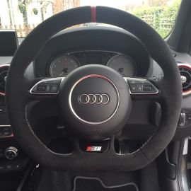 ✯✯✯✯✯ DSG Paddles Custom Suede Steering Wheel Cover for Audi buy in USA