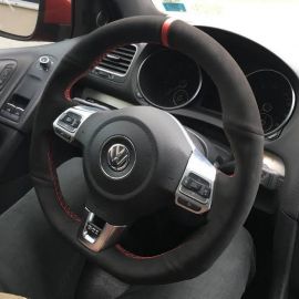 ✯✯✯✯✯ DSG Paddles 'Clubsport' style Suede Steering Wheel Cover for VW Golf MK6 GTI buy in USA