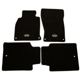 NRG Floor Mats - 13+ Infinity Q70 w/ Infiniti Emblem Logo (4 pieces) buy in USA