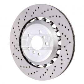 SHW 11-16 BMW M5 4.4L Left Rear Cross-Drilled Lightweight Brake Rotor (34212284103) buy in USA