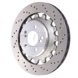 SHW 19-21 BMW M2 Competition 3.0L Right Rear Cross-Drilled Lightweight Brake Rotor (34118072020) buy in USA