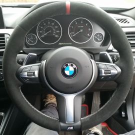 ✯✯✯✯✯ Custom Suede Steering Wheel Cover for BMW F-Series M-Sport & M ✯✯✯✯✯ls buy in USA