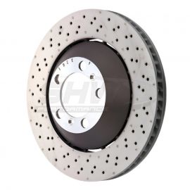 SHW 16-19 Porsche 911 GT3 RS w/o Ceramics Left Frt Drill-Dimp Lightweight Brake Rotor (99135140581) buy in USA