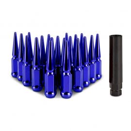 Mishimoto Steel Spiked Lug Nuts M12x1.5 20pc Set - Blue buy in USA