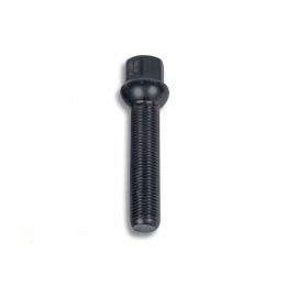 ✯✯✯✯✯ PlusTrack Extended Lug Bolt 14x1.5 Black 55mm Ball Seat 17mm Hex Head buy in USA