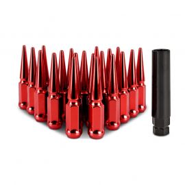 Mishimoto Steel Spiked Lug Nuts M12x1.5 20pc Set - Red buy in USA