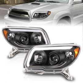 ANZO 06-09 Toyota 4 Runner Projector Headlights Plank Style - Black buy in USA