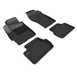 3D Maxpider 08-15 Mitsubishi Lancer Evolution X Kagu 1st 2nd Row - Floor Mat Set (Black) buy in USA