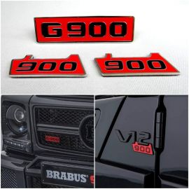 W463 W461 G55 G65 G63 G500 G Wagon G class Mercedes-Benz Set Front Grille Emblem Logo Badge Sticker Decal G900 1 pc Body Front Side Fender Emblems 900 2 pcs buy in USA