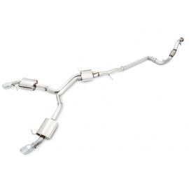 AWE Tuning Audi B9 A5 Touring Edition Exhaust Dual Outlet - Chrome Silver Tips (Includes DP) buy in USA