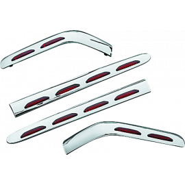 Kuryakyn L.E.D. Saddlebag Molding Set 4 Piece 01-10 GL1800 Chrome buy in USA