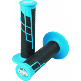 ProTaper Clamp-On 1/2 Waffle Grip - Neon Blue/Black buy in USA