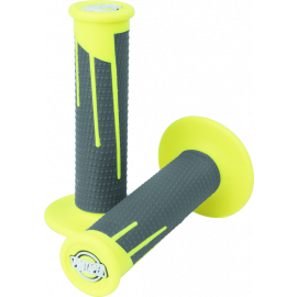 ProTaper Full Diamond Clamp-On Grips - Neon Yellow/Dark Gray buy in USA