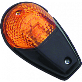 BikeMaster Universal Flush Mount Marker Light - Black/Amber buy in USA