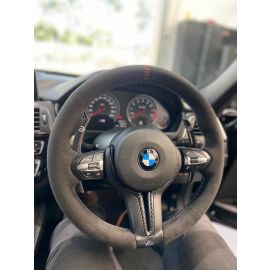 ✯✯✯✯✯ 'GTS' & 'CS' style Suede Custom Steering Wheel Cover for BMW F-Series M-Sport & M ✯✯✯✯✯ls buy in USA