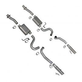 BBK 86-04 Mustang Cat Back Kit Varitune Mufflers Stainless Steel Tips buy in USA