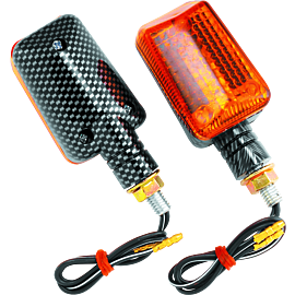 BikeMaster Universal Ministalk Marker Light - Carbon/Amber buy in USA