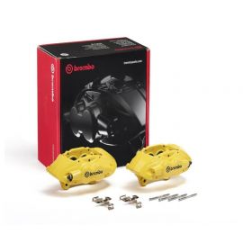 Brembo OE 16-21 BMW M2/17-18 M3/17-20 M4/14-16 M235i Hydraulic Front X-Style Brake Calipers - Yellow buy in USA