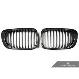 AutoTecknic Replacement Carbon Fiber Front Grilles - E46 3-Series Coupe Pre-Facelift | M3 buy in USA