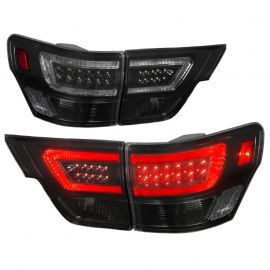 ANZO 11-13 Jeep Grand Cherokee LED Taillights w/ Lightbar Black Housing/Smoke Lens 4pcs buy in USA