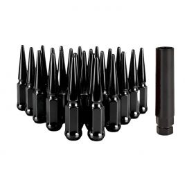 Mishimoto Mishimoto Steel Spiked Lug Nuts M14 x 1.5 24pc Set Black buy in USA