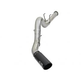 aFe ATLAS 5in DPF-Back Alum Steel Exhaust System w/Black Tip 2017 Ford Diesel Trucks V8-6.7L (td) buy in USA