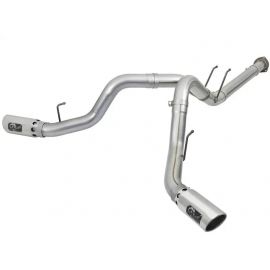 aFe ATLAS 4in DPF-Back Alum Steel Exhaust System w/Polished Tip 2017 Ford Diesel Trucks V8-6.7L (td) buy in USA