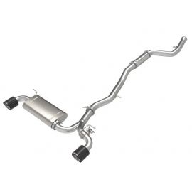 aFe POWER Takeda 2021 Toyota Supra 2.0L (t) 2.5in-3in 304 SS CB Exhaust w/ Carbon Tips buy in USA