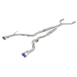 aFe Takeda 2.5in 304 SS Cat-Back Exhaust System w/ Blue Flame Tips 16-18 Infiniti Q50 V6-3.0L (tt) buy in USA