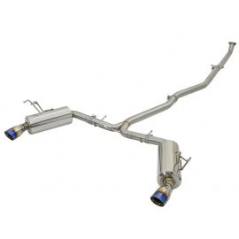 aFe POWER Takeda 16-17 Honda Civic I4-1.5L (t) 2.5-2.25in 304 SS CB Dual-Exit Exhaust Blue Tips buy in USA