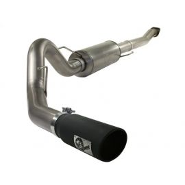 aFe MACHForce XP Exhaust Cat-Back SS-409 4in Black Tip 11-12 Ford F-150 EcoBoost V6-3.5L (tt) buy in USA